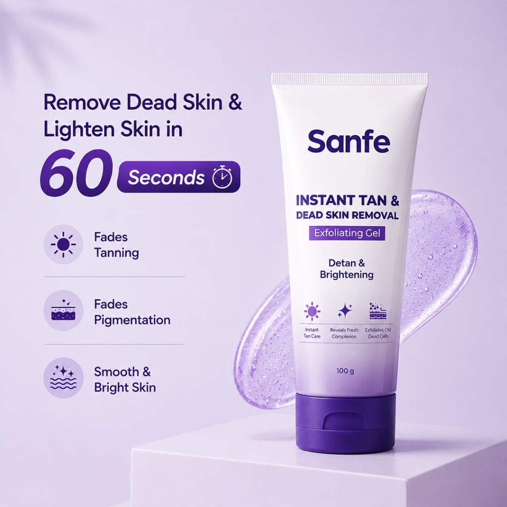 Sanfe Instant Tan & Dead Skin Removal Exfoliating Gel