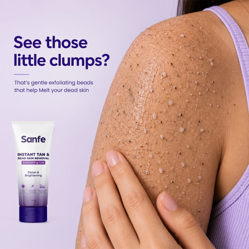 Sanfe Instant Tan & Dead Skin Removal Exfoliating Gel